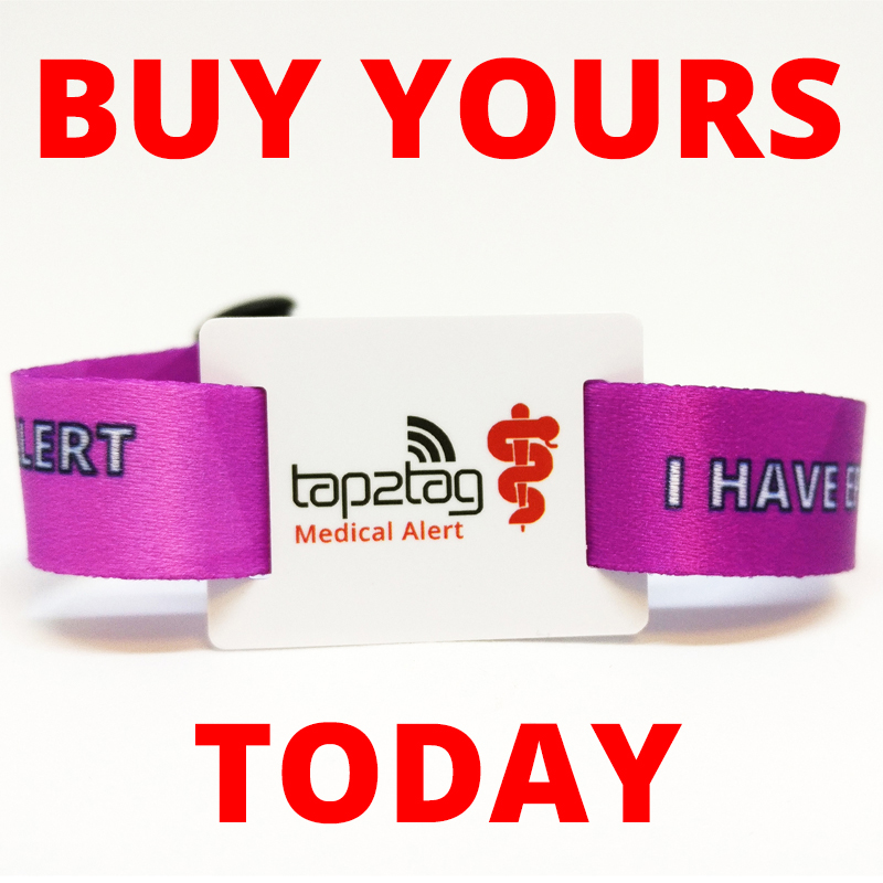 Tap2Tag Epilepsy Wristband