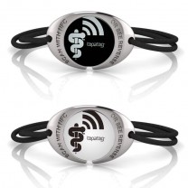 Tap2Tag K1 medical alert bracelet in silver