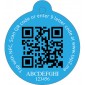 Pet tag Blue upper Back