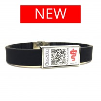 Adjustable Medical Alert Wristband V3 with QR/NFC (No subscription required)